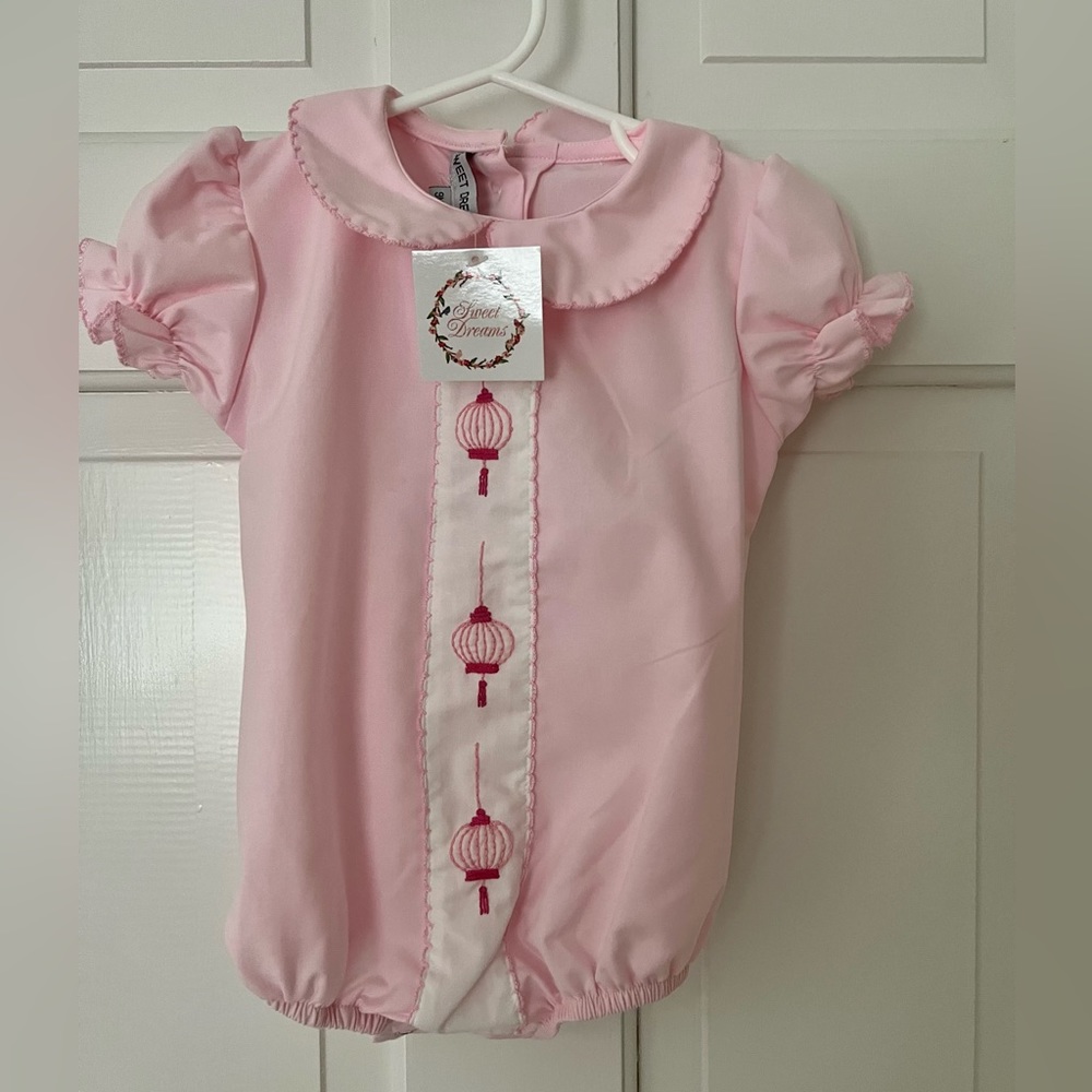 Sweet Dreams girls smocked bubble size 9 months